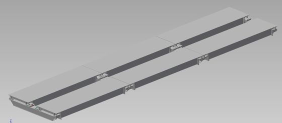 3 × 16m 100 Ton Q235B Çelik Ağır Hizmet Tipi Kamyon Kantarları