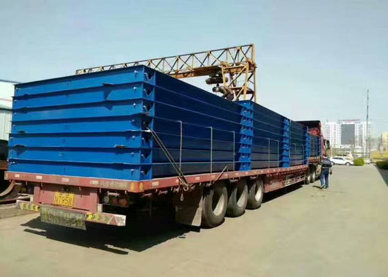 3 × 16m 100 Ton Q235B Çelik Ağır Hizmet Tipi Kamyon Kantarları