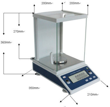 Laboratuvar için Dijital 0.0001g 200g Dijital Tartı