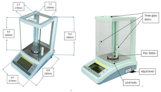 220g Lab Tek Pan Elektronik Denge Ölçeği 0.0001g Doğruluk