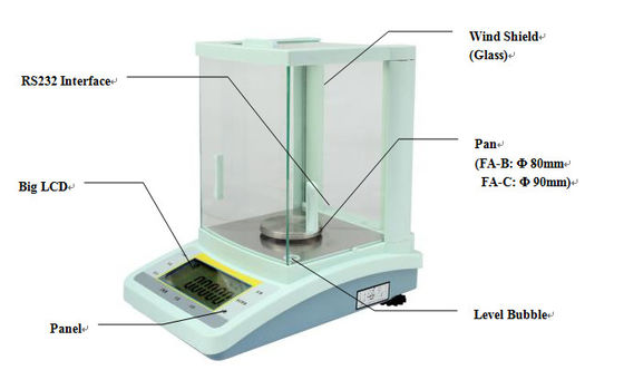 Elektronik 0.1mg Doğruluk Laboratuvarı Analitik Terazi Ölçeği
