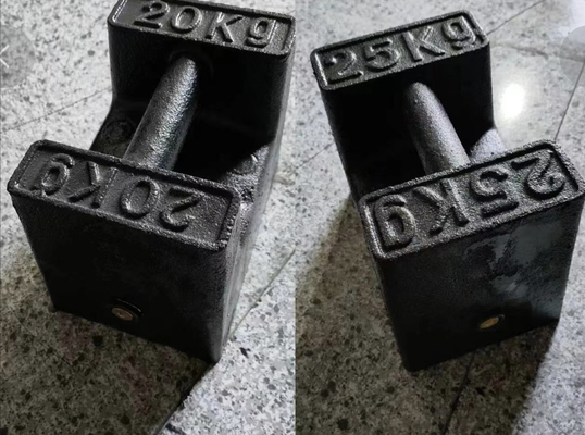 Yüklenebilir 20 kg test ağırlıkları M1 vinç için 20 kg dökme demir kalibrasyon ağırlıkları