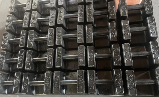 Yüklenebilir 20 kg test ağırlıkları M1 vinç için 20 kg dökme demir kalibrasyon ağırlıkları