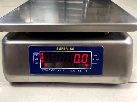 30kg Super ss Elektronik Dijital Su geçirmez IP68 Ağırlık Ölçeği Paslanmaz Çelik Dijital Ölçme Masası Masa Ölçeği