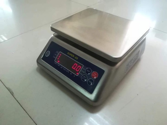 Elektronik Dijital Su geçirmez Ağırlık Ölçeği Paslanmaz Çelik Dijital Ağırlık Masası Bench Ölçeği Super-ss 15kg