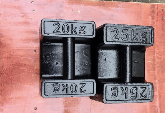 Kalibrasyon için 20kg 25kg M1 sınıfı ağırlığı standart ölçekler için düşme ağırlığı test edici