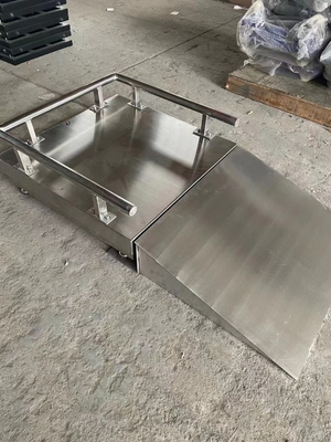 Paslanmaz Çelik Dijital Ölçü Platformu Ölçü 3t 1.2x1.5m Endüstriyel Ölçe