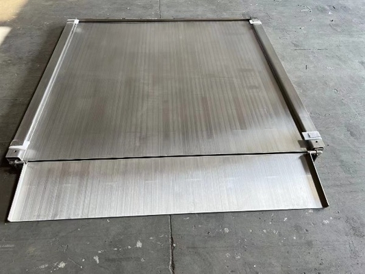 Kum püskürtme işlemi 304 paslanmaz çelik özelleştirilebilir 1.2x1.2m 3 ton platform zemin ölçeği