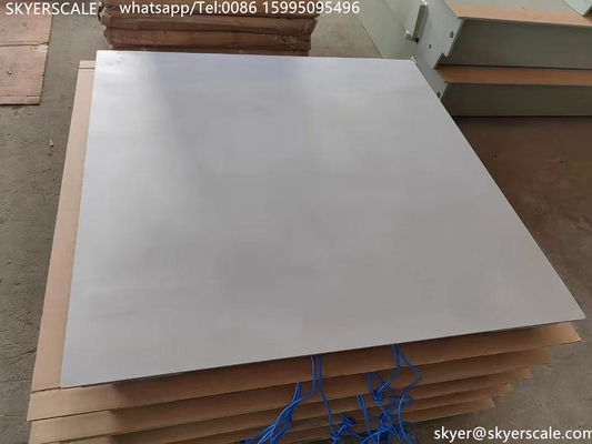 Yüksek hassasiyetli 1.2x1.2m 3 ton paslanmaz çelik dijital ağırlama taban ölçeği
