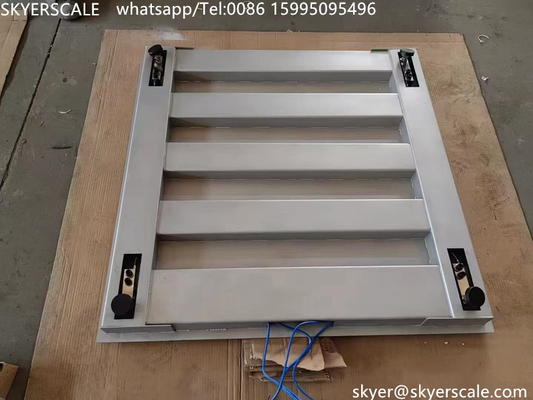 Yüksek hassasiyetli 1.2x1.2m 3 ton paslanmaz çelik dijital ağırlama taban ölçeği