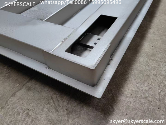 Yüksek hassasiyetli 1.2x1.2m 3 ton paslanmaz çelik dijital ağırlama taban ölçeği