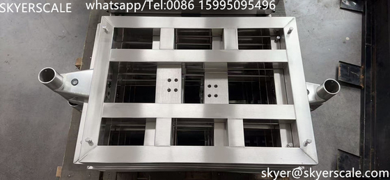 Tam paslanmaz çelik su geçirmez Elektronik dijital bank ölçeği 40x50cm 150kg platform ağırlığı perakende