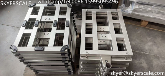 Tam paslanmaz çelik su geçirmez Elektronik dijital bank ölçeği 40x50cm 150kg platform ağırlığı perakende
