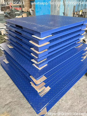 Endüstriyel 5 ton kapasiteli karbon çelik platform ölçeği A12E gösterge ekranı ile A12 Tipi veya diğer isteğe bağlı