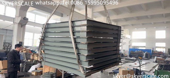 Endüstriyel 5 ton kapasiteli karbon çelik A12E göstergesi ile 1.2*1.5m dijital platform zemin ölçeği