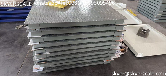 Endüstriyel 5 ton kapasiteli karbon çelik A12E göstergesi ile 1.2*1.5m dijital platform zemin ölçeği