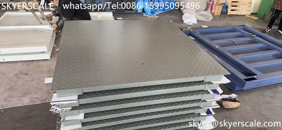 Endüstriyel 5 ton kapasiteli karbon çelik A12E göstergesi ile 1.2*1.5m dijital platform zemin ölçeği