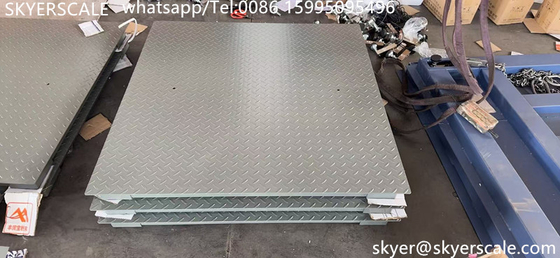 Endüstriyel 5 ton kapasiteli karbon çelik A12E göstergesi ile 1.2*1.5m dijital platform zemin ölçeği