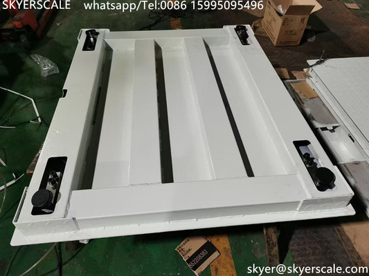 Endüstriyel 5 ton kapasiteli karbon çelik A12E göstergesi ile 1.2*1.5m dijital platform zemin ölçeği