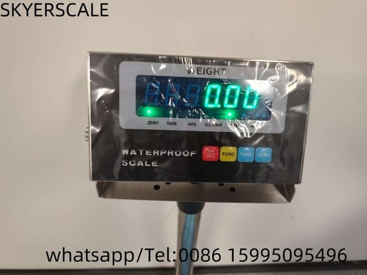 40x50cm 150kg Ağırlık Platformu Ölçeği Yeşil LED Su geçirmez gösterge ile Paslanmaz Çelik