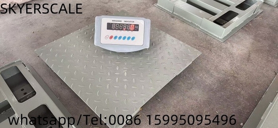 Karbon Çelik Platformu Zemin Ağırlık Ölçeği 1.22x1.22m 3t ve XK315A1X ağırlık göstergesi