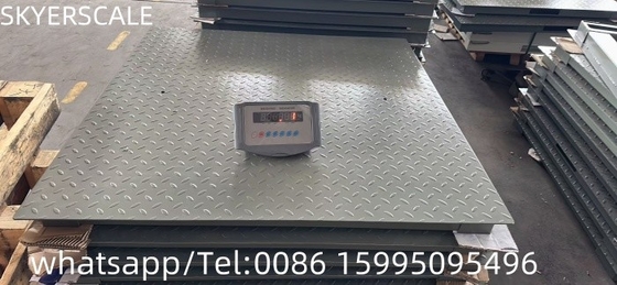 Ağır Güçlü Zemin Ölçüsü 1.2x1.5m Platforma Ağırlık Ölçüleri Karbon Çelik 3000kg