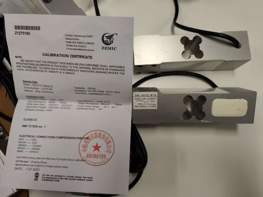 zemic L6E3 300kg Elektronik Fiyatlandırma için Basınç Sensörleri ile Test Yük Hücresi Denge