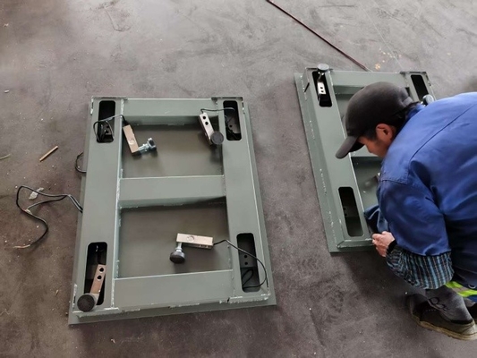 Endüstriyel kullanım için elektronik ağır ağırlık ölçeği 3 ton 5 ton dijital zemin ölçeği