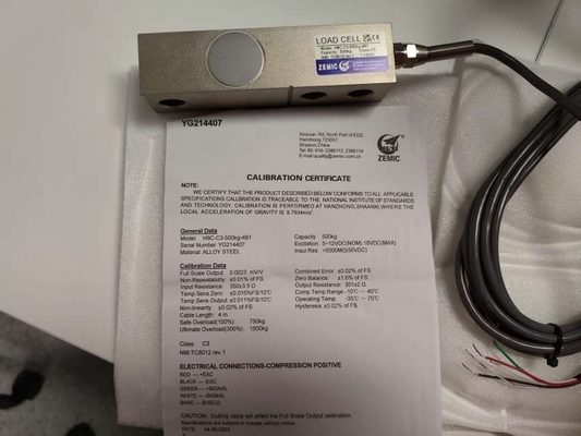 IP67 Kırpma ışını zemik H8C-500kg Yük Hücresi Çelik Alaşım Sensör Platformu C3 sensörleri tartmak