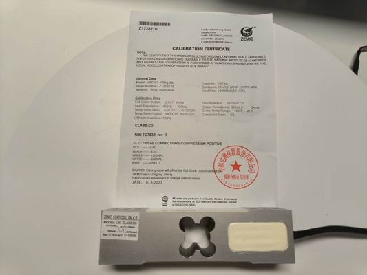 Zemic L6E 100kg Sensör Yük Hücresi 35x45cm
