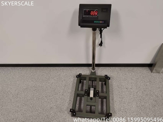 Elektronik 450 X 550 mm 300 kg Hafif Çelik Kompakt Platform Ağırlık Büyük LED Ekranı