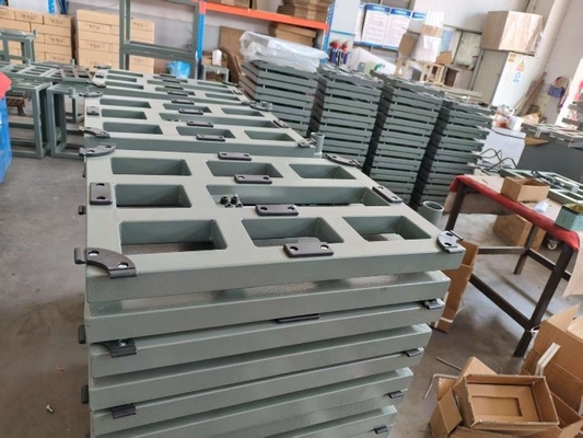 Dijital Karbon Çelik 50x50xm 500kg Platform Ölçeği A12E Ağırlık Göstergesi ile Masaüstü Ölçeği