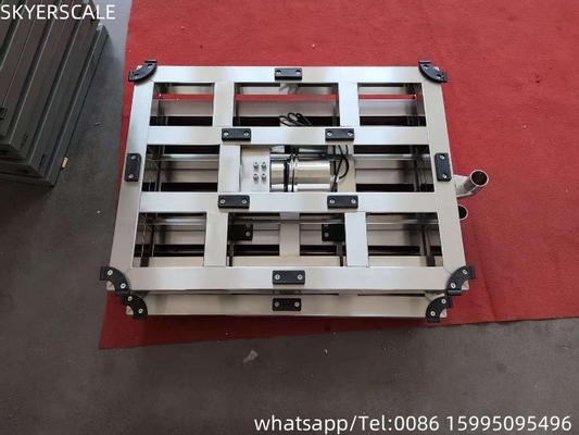 304 paslanmaz çelik endüstriyel 500kg ağır yüklü elektronik bank ölçeği platform ölçeği