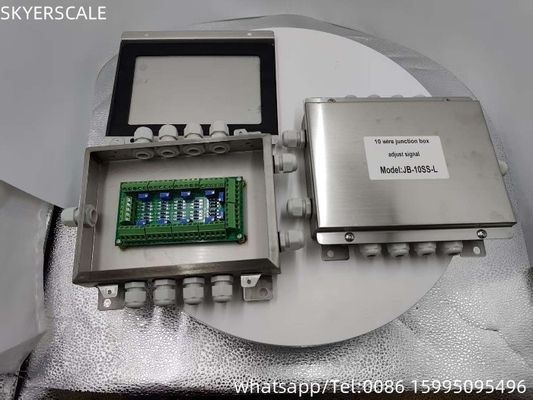 Su geçirmez IP67 Stainless Steel Junction Box 10 Wire For Weighbridge