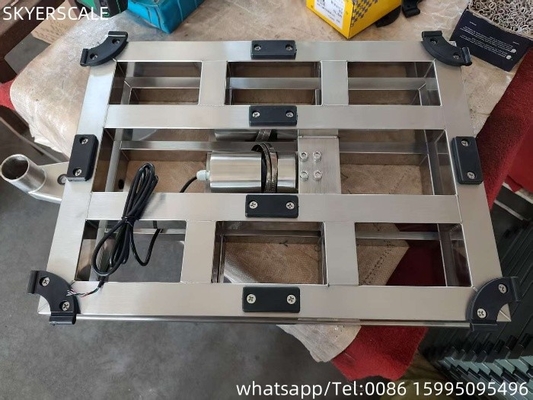 304 Paslanmaz Çelik 80x80cm Bench Scale Inox Heavy Duty Platform Scale 800kg