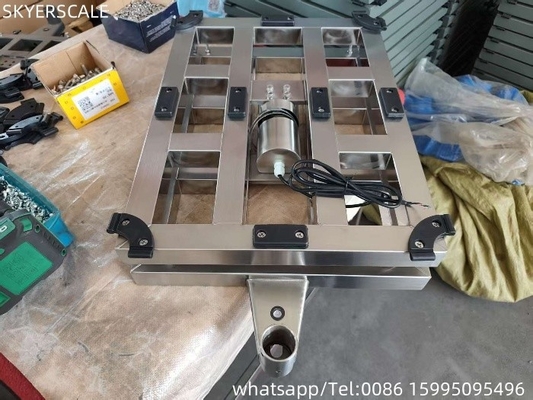 304 Paslanmaz Çelik 80x80cm Bench Scale Inox Heavy Duty Platform Scale 800kg