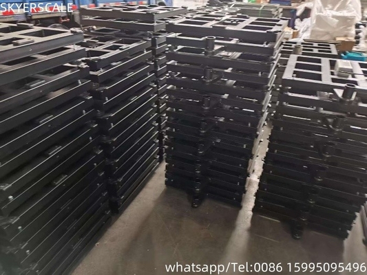 Zemic L6G 600kg yük hücresi ile hafif çelik 450x450mm 500kg ağırlık ölçeği