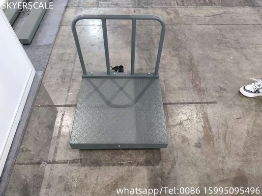 Dijital Karbon Çelik 500x500mm 300kg Platform Ölçeği Çek Plaka ve Arkaplanla