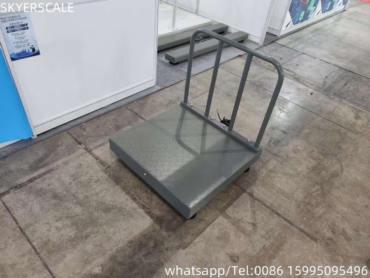 Dijital Karbon Çelik 500x500mm 300kg Platform Ölçeği Çek Plaka ve Arkaplanla