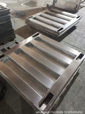 Ağır Güçlü Elektronik 304 Tam Paslanmaz Çelik Platform Yer Skala 1.2x1.2m 3 Ton