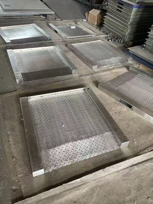 Ağır Güçlü Elektronik 304 Tam Paslanmaz Çelik Platform Yer Skala 1.2x1.2m 3 Ton