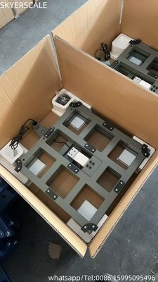 Ağır Görevli Platform Ağırlık Ölçüsü Elektronik Dijital Ağırlık Ölçüleri 500x500mm 300Kg Backrail ile