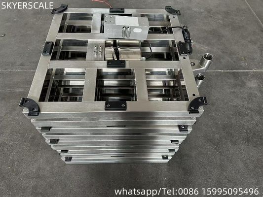 600x600mm 500kg 304 Tam paslanmaz çelik tartma platformu ölçeği