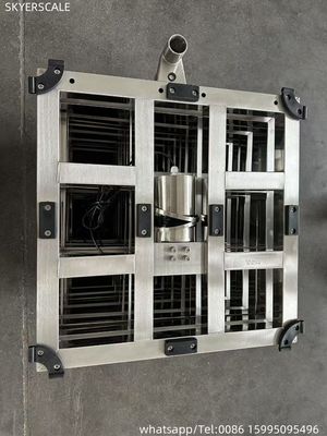 600x600mm 500kg 304 Tam paslanmaz çelik tartma platformu ölçeği