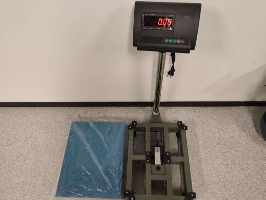 300 x 400 mm Elektronik Bench Platform Ölçeği Karbon Çelik Aşırı Yüklenme Koruması 100kg kapasite
