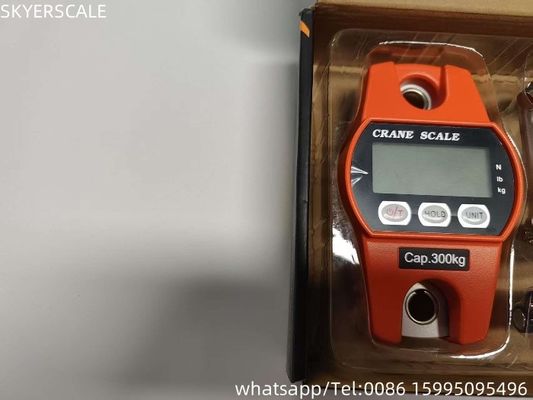 300kg Güçlü Çelik Elektronik vinç Ölçeği Dijital Asılı Ölçeği 3*AA Kuru Pil Pil