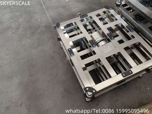 Dijital Bench Ölçeği su geçirmez Paslanmaz Çelik 500x600mm 500kg Ağırlık Baskı Ölçeği LED Elektronik Gösterge