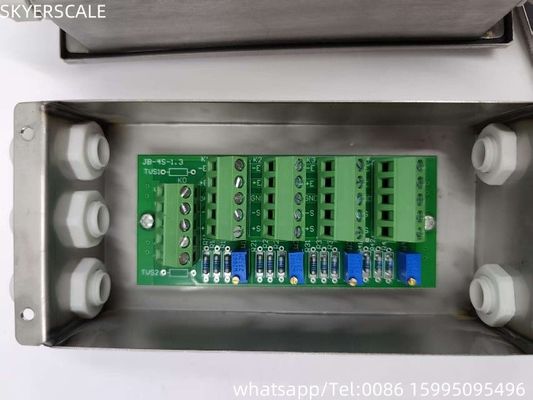 Electronic Stainless Steel Weighing Scale Parts Waterproof IP67 4 Wire Junction Box