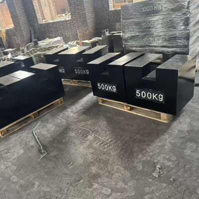 Yüksek Kalite 500KG 1000KG 2000KG Düzgen Düz dökme demir ağırlıkları Siyah M1 Sınıfı Düşük Fiyat